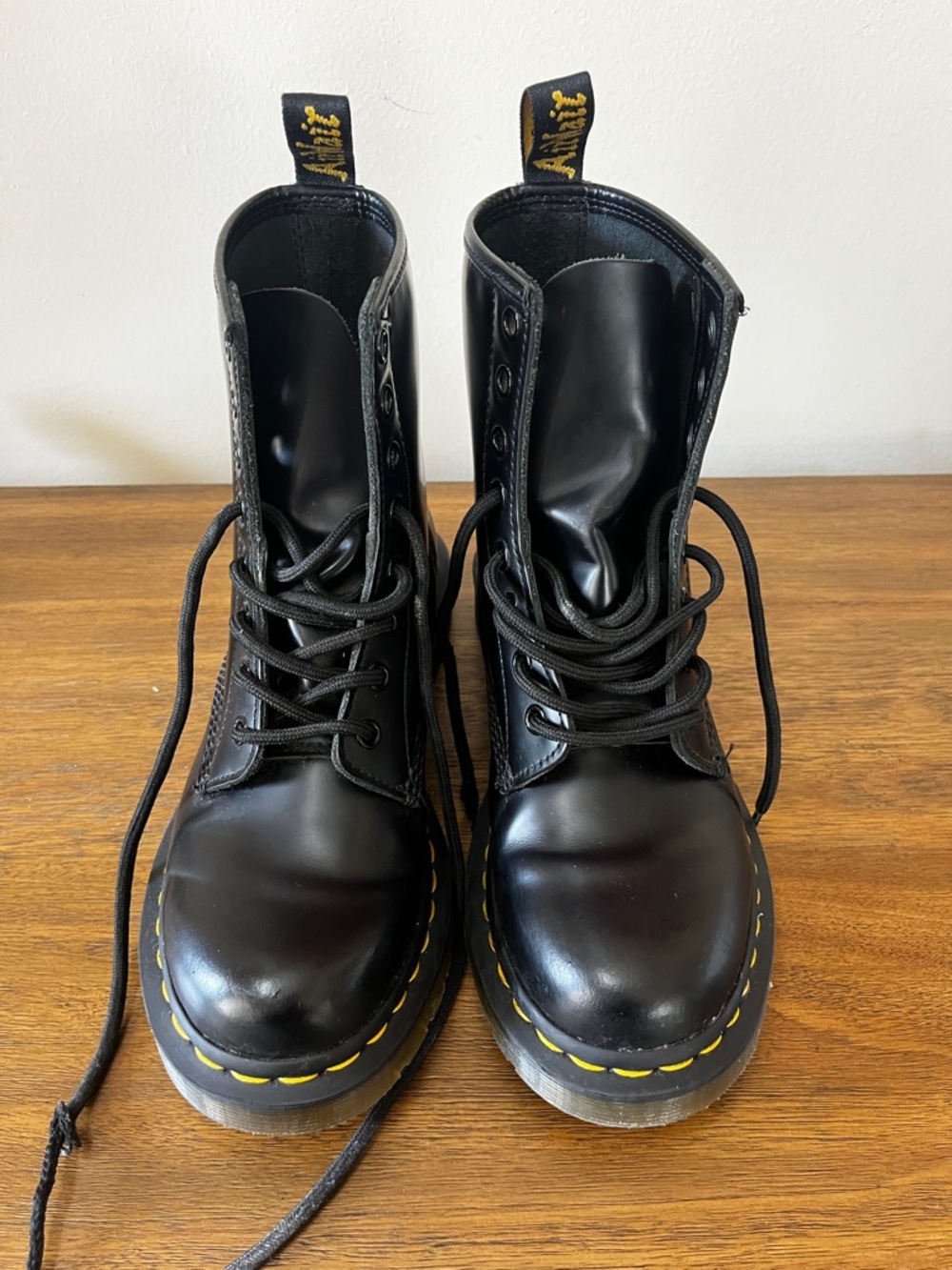 Dr Martens 1460 Black Leather Combat Boots Women’s 7 EU 38